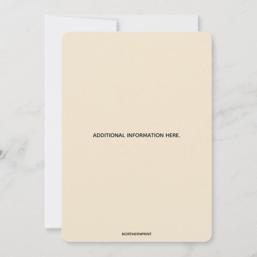 Bewerkbaar Tree Archway-Jubileum Kaart (Achterkant)