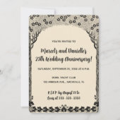 Bewerkbaar Tree Archway-Jubileum Kaart (Voorkant)