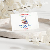 Bewerkbaar Treinavontuur Gevouwen Voedseltent Kaar Kaart