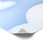 Bewerkbaar troebel Baby shower Welkomstteken. Poster (Hoek)