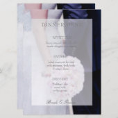 Bewerkbaar trouwmenu voor bride en groom menu (Voorkant / Achterkant)