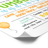 Bewerkbaar tumbler fondsenwervingsflyer poster (Hoek)