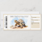 Bewerkbaar Turtle Gift Certificaat voor schildpadl Kaart (Voorkant)