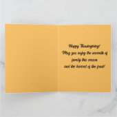 Bewerkbaar van ons huis naar uw Thanksgiving Kaart (Binnen)