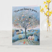 Bewerkbaar van ons huis naar uw Valentijn Kaart (Gele Bloem)