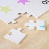 Bewerkbaar verjaardagsfeest van Unicorn Legpuzzel (Zijkant)