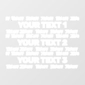 Bewerkbaar verkoopvenster Decaal Raamsticker (Vel)