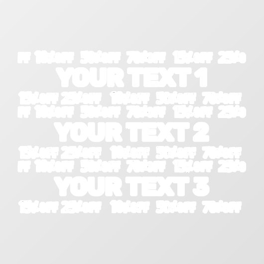 Bewerkbaar verkoopvenster Decaal Raamsticker (Vel)