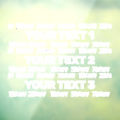 Bewerkbaar verkoopvenster Decaal Raamsticker (Vel 3)