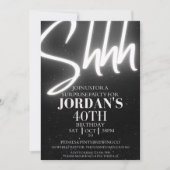 Bewerkbaar, Verrassingsfeest, Verrassingsuitnodigi Kaart (Voorkant)