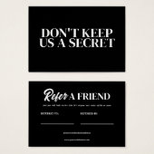 Bewerkbaar Verwijs naar een vriend Sjabloon profie Visitekaartje (Voorkant /achterkant)