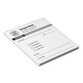 Bewerkbaar verwijzings-Notitieblok Notitieblok (Schuin)