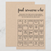 Bewerkbaar Vind Iemand Die Bingo spel (Voorkant / Achterkant)