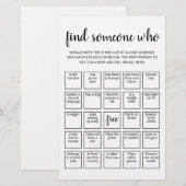 Bewerkbaar Vind Iemand Die Bingo Spel (Voorkant / Achterkant)