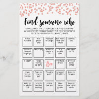 Bewerkbaar Vind Iemand Die Bingo spel