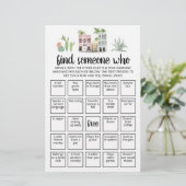 Bewerkbaar Vind Iemand Die Bingo spel (Staand voorkant)