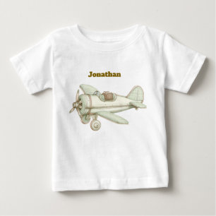 Bewerkbaar Vintage Neutraal Baby T-Shirt 