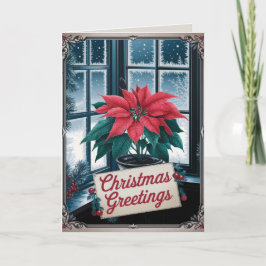 BEWERKBAAR Vintage Xmas Kerstkaart Feestdagen Kaart