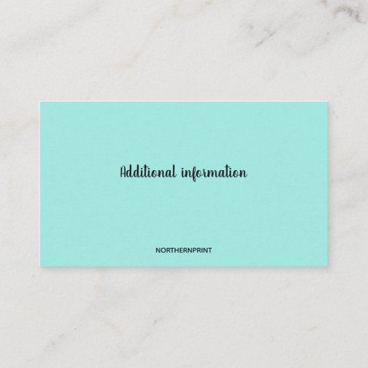 Bewerkbaar Vis Charter Visitekaartje (Achterkant)