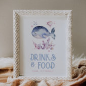Bewerkbaar voedsel en Drinken Ocean Sign Poster