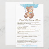 Bewerkbaar Voltooi het Nursery Rhyme met Antwoord (Voorkant / Achterkant)