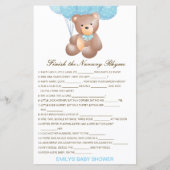 Bewerkbaar Voltooi het Nursery Rhyme met Antwoord (Voorkant)