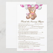 Bewerkbaar Voltooi het Nursery Rhyme met Antwoord (Voorkant / Achterkant)