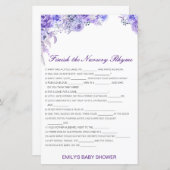 Bewerkbaar Voltooi het Nursery Rhyme met Antwoord (Voorkant / Achterkant)