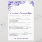 Bewerkbaar Voltooi het Nursery Rhyme met Antwoord (Voorkant)