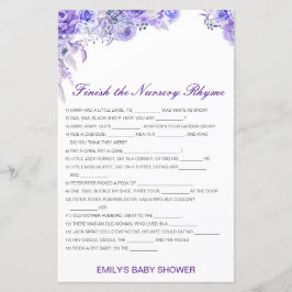 Bewerkbaar Voltooi het Nursery Rhyme met Antwoord