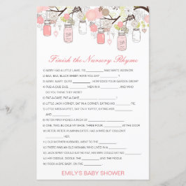 Bewerkbaar Voltooi het Nursery Rhyme met Antwoord