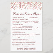 Bewerkbaar Voltooi het Nursery Rhyme met Antwoord (Voorkant)