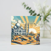 Bewerkbaar voor Allah We Belong Feestdagenkaart (Staand voorkant)