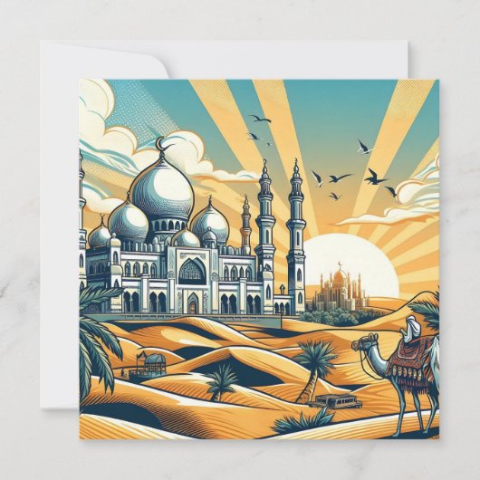 Bewerkbaar voor Allah We Belong Feestdagenkaart (Voorkant)