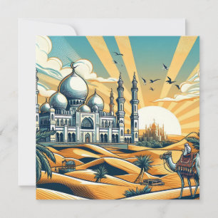 Bewerkbaar voor Allah We Belong Feestdagenkaart