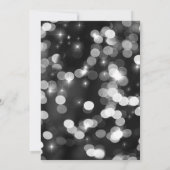 Bewerkbaar voor gemaskerd bal zwart en zilver fees kaart (Achterkant)