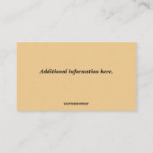 Bewerkbaar vrij bereik Pig Boerderij Visitekaartje (Achterkant)