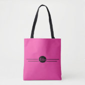 Bewerkbaar warm roze tote bag (Voorkant)