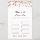 Bewerkbaar wat is er in de Dappere Bag Baby shower (Voorkant)