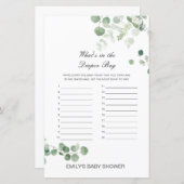 Bewerkbaar wat is er in de Dappere Bag Baby shower (Voorkant / Achterkant)