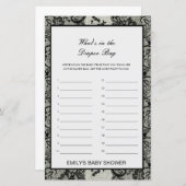 Bewerkbaar wat is er in de Dappere Bag Baby shower (Voorkant / Achterkant)