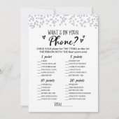 Bewerkbaar Wat is er op uw telefoon Vrijgezellenfe Kaart (Voorkant)