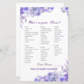 Bewerkbaar Wat staat er op je bruidsschat, Baby sh (Voorkant / Achterkant)