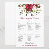 Bewerkbaar Wat staat er op je bruidsschat, Baby sh (Voorkant / Achterkant)