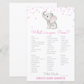 Bewerkbaar Wat staat er op je bruidsschat, Baby sh (Voorkant / Achterkant)