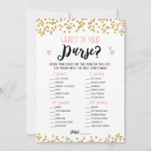 Bewerkbaar Wat zit er in je tas Vrijgezellenfeest  Kaart (Voorkant)