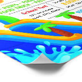 Bewerkbaar waterdag flyer poster (Hoek)