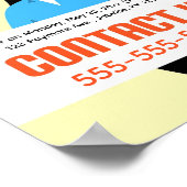 Bewerkbaar We zijn het huren Poster (Hoek)