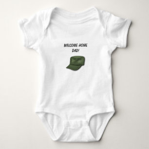 Bewerkbaar Welkom Home Dad Soldier's Pet Romper