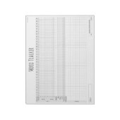 Bewerkbaar Wellness & Mood Tracker Journal Notitieblok (Linkerzijde)